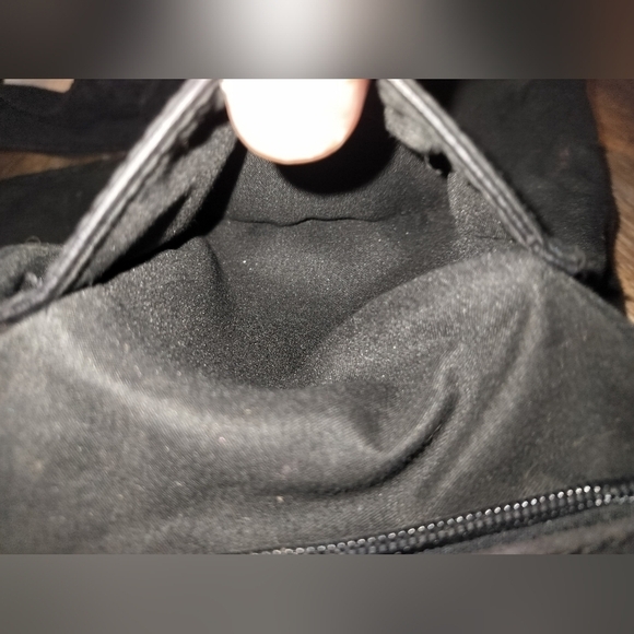 Handmade Black Clutch Purse with Silver Studs New - Picture 4 of 9